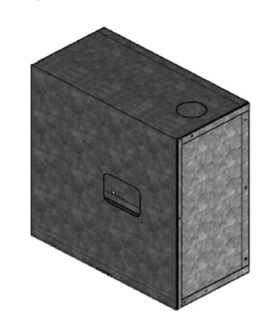 Кожух совмещенный - ящик-шкаф универсальный для счетчика и редуктора